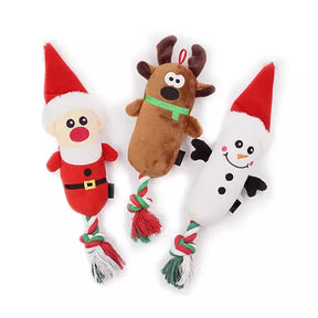 Christmas Squeaky Dog Toys (3-Pack)