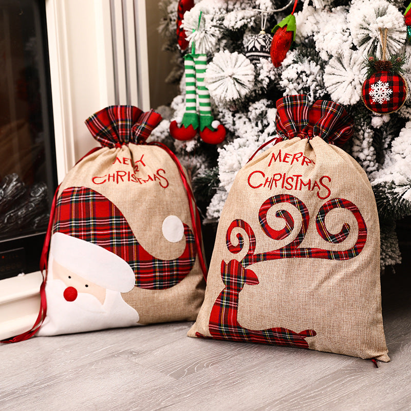 Christmas Candy Bag Cute Christmas Gift Bag Hemp