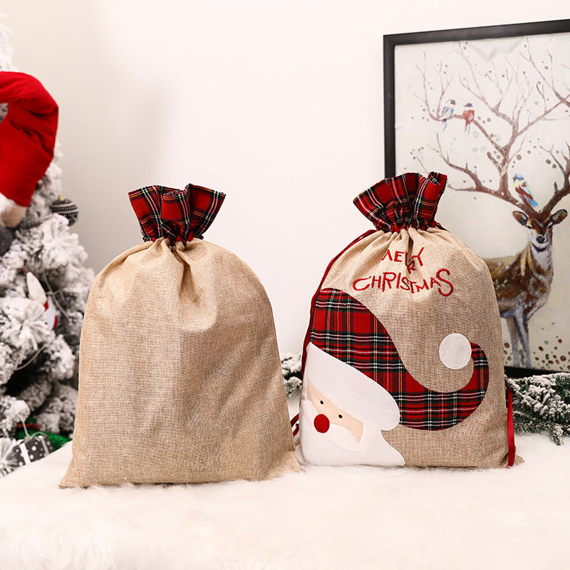 Christmas Candy Bag Cute Christmas Gift Bag Hemp