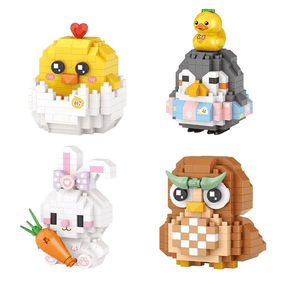 4 Pack Easter Building Block Toys
