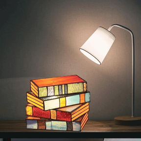 📚Stained Stacked Books Lamp