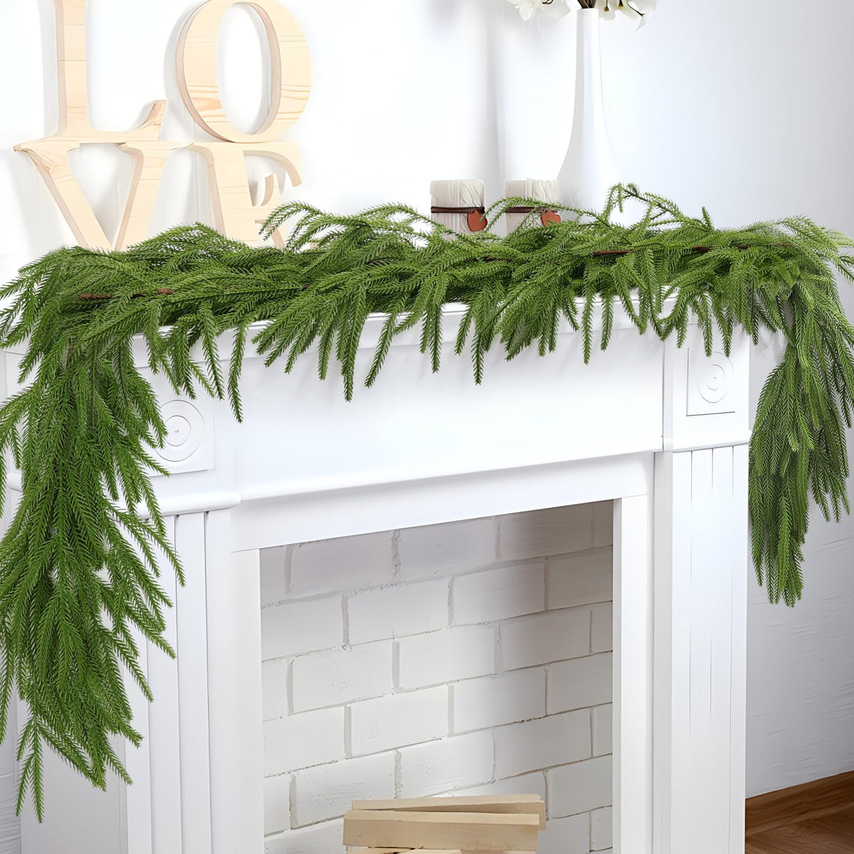 Artificial Norfolk Pine Garlands